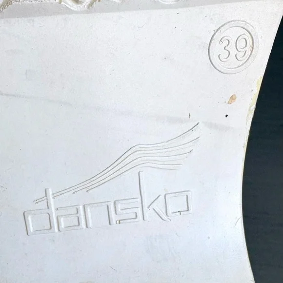 Dansko White Leather Slip-On Clogs Shoes Women 39 Narrow (US 8.5-9) Nurse Work - Picture 12 of 14